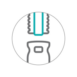 Сгон для окон TTS (25см, фиксир, нерж, резинка, зеленый)