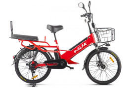 Электровелосипед GREEN CITY e-ALFA GL (красный)