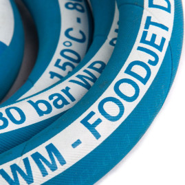 Шланг пищевой Foodjet DN12 (20м, 1/2"г-1/2"ш, 80бар)