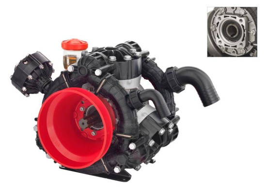 Мембранный насос AR 275 BP C/F (BlueFlex, 15 бар, 273.6 л/мин, ВОМ 1"⅜-полый вал 32 мм)