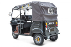 Трицикл электрический Rutrike Рикша NEW 60V1800W (черно-белый)