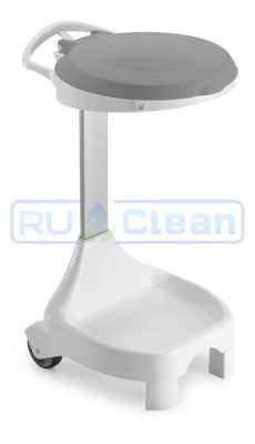 Держатель мешка TTS Smile W-60 (120л, ножки, колеса, серая крышка)