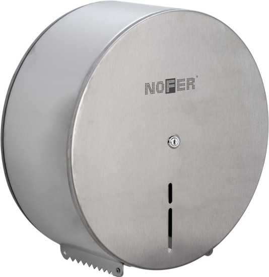 Диспенсер для туалетной бумаги Nofer 05001.XL.S (круглый, нерж, матовый, XL)