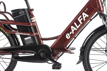 Электровелосипед GREEN CITY e-ALFA LUX (коричневый)