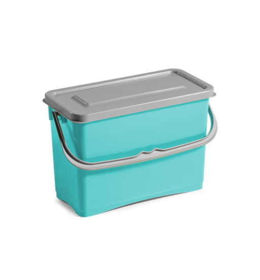 Ведро TTS HERMETIC (10л, зеленое, с крышкой)