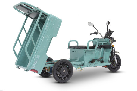 Трицикл электрический Rutrike Амулет 1100 (темно-зеленый) (024450-2836)