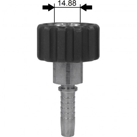 Фитинг высокого давления DKF-W (DN06, М22х1.5г, фитинг D15мм, оцинк) R+M