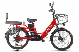Электровелосипед GREEN CITY e-ALFA LUX (красный)