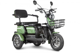 Трицикл электрический Rutrike Пилот (зеленый)
