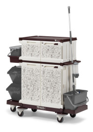 Тележка TTS MagicArt 252-P Safety Plus (закрытая, ящики, ведра, рисунок KAPOK)