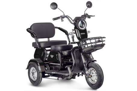Трицикл электрический Rutrike Gelbert Caf (48/60V, 600W, черный) (0000131-3035)