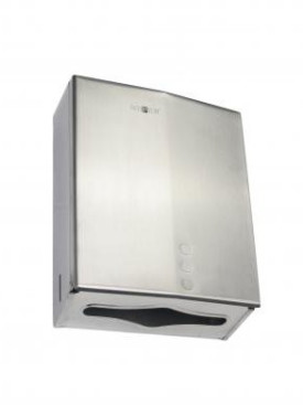 Диспенсер для бумажных полотенец Nofer 04046.S (нерж, матов)