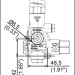 Регулятор давления Mecline VHP70 EASY START (700бар, 80л/мин, 1/2г-г, By-pass 1/2г, нерж)