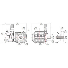 Насос высокого давления Comet LW-K 3525 S 13/180 (1450 об/мин, с регулятором, с датчиками TS)