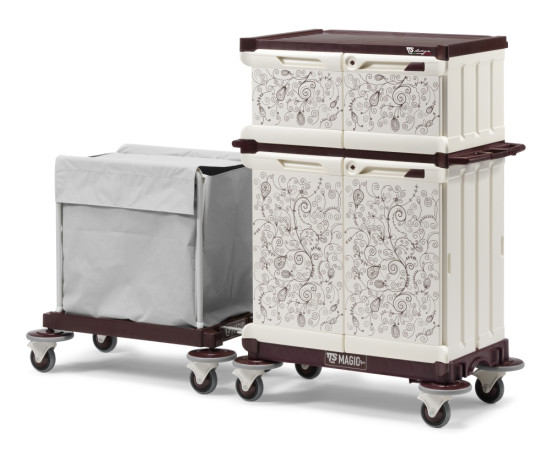 Тележка TTS MagicArt 252-Z Safety Plus (закрытая, с доп тележкой, рисунок KAPOK)