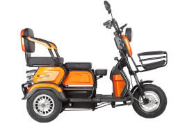 Трицикл электрический Rutrike Gelbert Caf (48/60V, 600W, оранжевый)