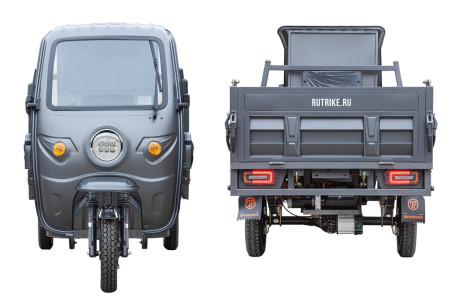 Трицикл электрический Rutrike D5 КАБИНА гидравлика (темно-синий матовый)
