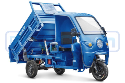 Трицикл электрический Rutrike D5 КАБИНА гидравлика (темно-синий матовый)