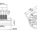 Вакуумный мотор XRA30-008 (1300Вт, 220В, D-144мм, H-138мм, h-40мм, медь) RC
