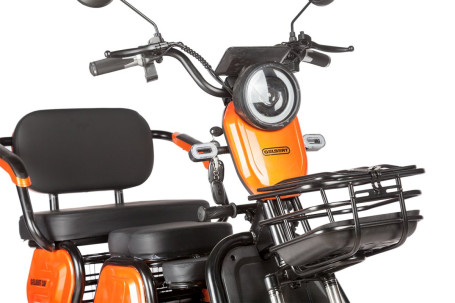 Трицикл электрический Rutrike Gelbert Caf (48/60V, 600W, красный) (0000131-3038)