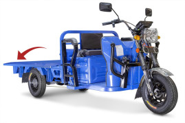 Трицикл электрический Rutrike Габарит 1700 60V1200W (синий матовый)