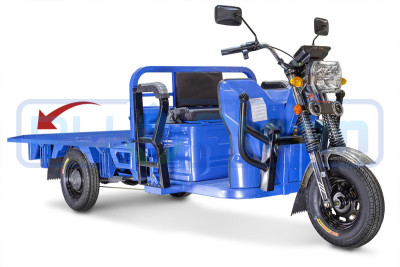 Трицикл электрический Rutrike Габарит 1700 60V1200W (синий матовый)