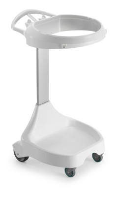 Держатель мешка TTS Smile W-0 (колеса, без крышки, белый)