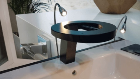 Сушилка для рук Nofer  CONCEPT3 (3 в 1, смеситель, дозатор мыла, черный)