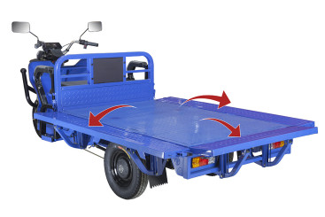 Трицикл электрический Rutrike Габарит 1700 60V1200W (серый)