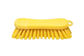 Щетка-скраб ручная FBK (210х70мм, средн.жесткость, желтый)