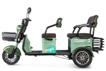 Трицикл электрический Rutrike Gelbert Kang (48/60V, 800W, зеленый)