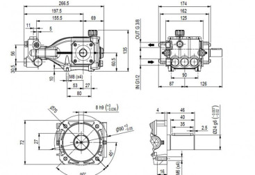 Насос высокого давления HAWK NHDP1520R (1450об/мин)