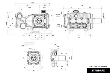 Насос высокого давления IPG E1B1614 R (1450 об/мин)