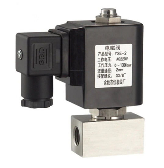 Клапан электромагнитный DN 4,0 (50бар, 1/4г-г, нерж, 220В) TITAN