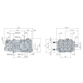 Насос высокого давления Annovi Reverberi RK 11.20 N DX