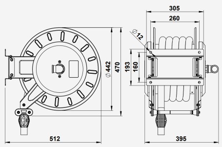 Барабан высокого давления FAICOM VGMX 603420 ST (60бар, 20м, нерж)