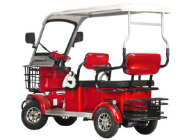 Трицикл электрический Rutrike Gelbert Hara 48V/60V 600Вт (красный)