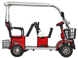 Трицикл электрический Rutrike Gelbert Hara 48V/60V 600Вт (красный)