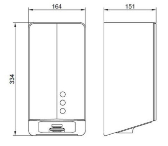 Сушилка для рук Nofer FUGAEVO (автомат, белый)