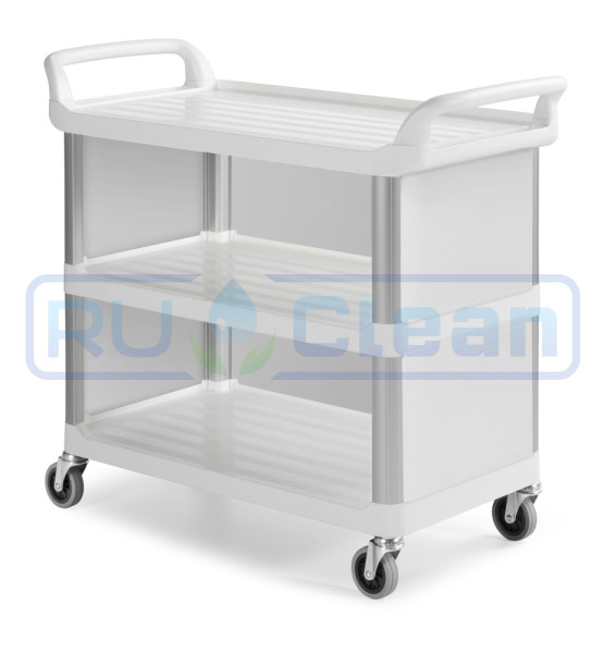 Тележка TTS Shelf A3700 (3 закр. полки, колеса d100мм, белый)