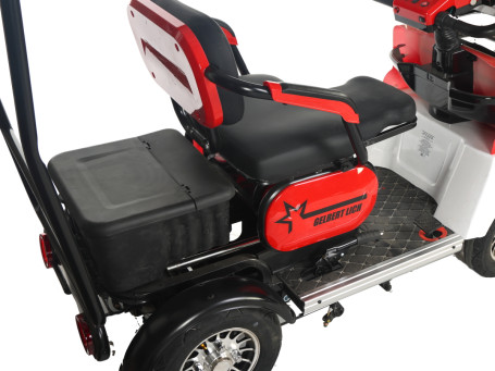 Трицикл электрический Rutrike Gelbert Lich(48/60V, 600W, красный) (0000145-3046)