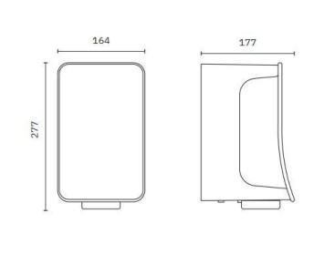 Сушилка для рук Nofer FUSION (автомат, нерж.)
