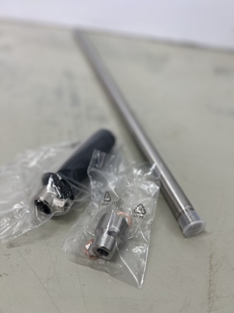 Копье L200 (80см, 1/2ш-1/4г, 560бар, нерж, с ручкой, прямое) Mecline