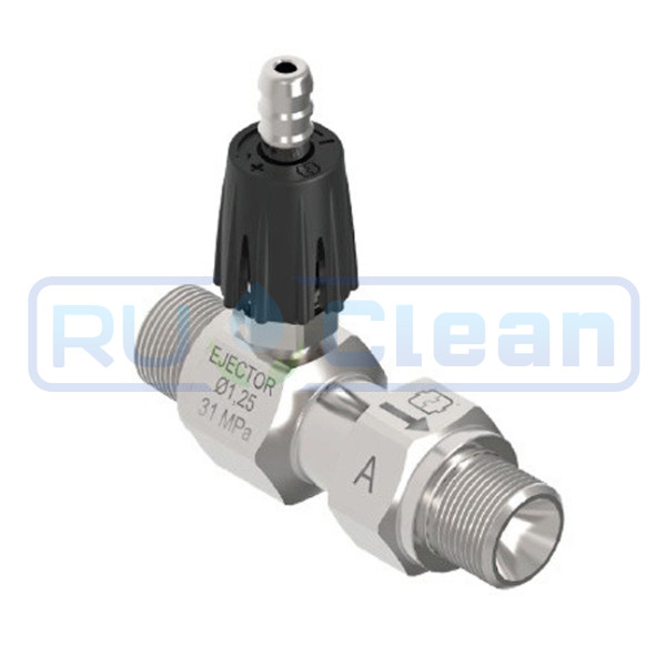 Эжектор ML100 FL (310бар, 3/8ш, D=1.25мм, нерж) Mecline