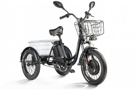 Трицикл электрический Eltreco Porter Fat 500 UP! (черный)