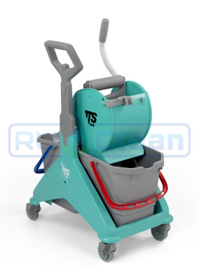 Тележка TTS NICKITA (2х25л, отжим DRY, зеленый)
