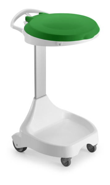 Держатель мешка TTS Smile W-10 (колеса, крышка зеленая)