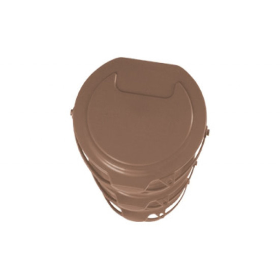 Крышка для ведра FBK (полипропилен, 9 л, коричневый)