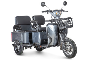 Трицикл электрический Rutrike Gelbert Tuban 48V/60V 600Вт (серый)