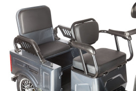  Трицикл электрический Rutrike Gelbert Tuban 48V/60V 600Вт (серый)
